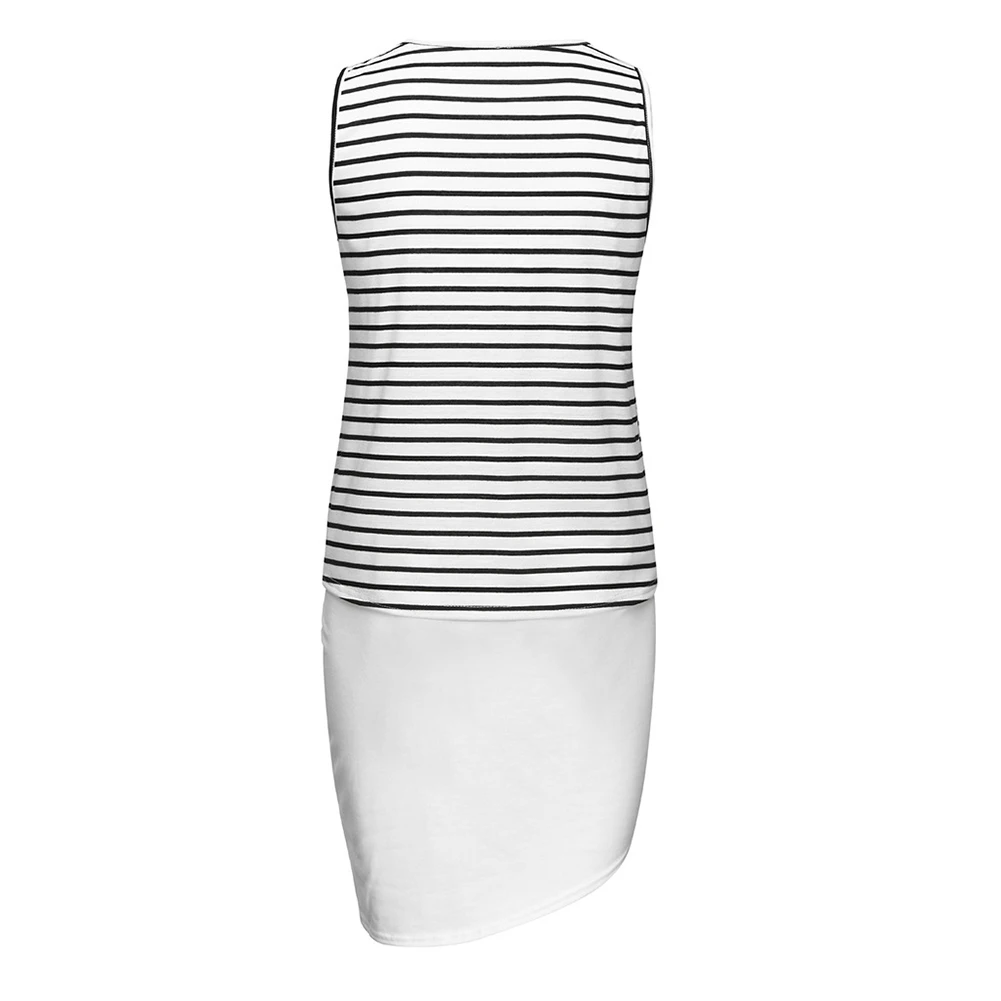 Женское платье без рукавов трапециевидной формы для беременных кормящих