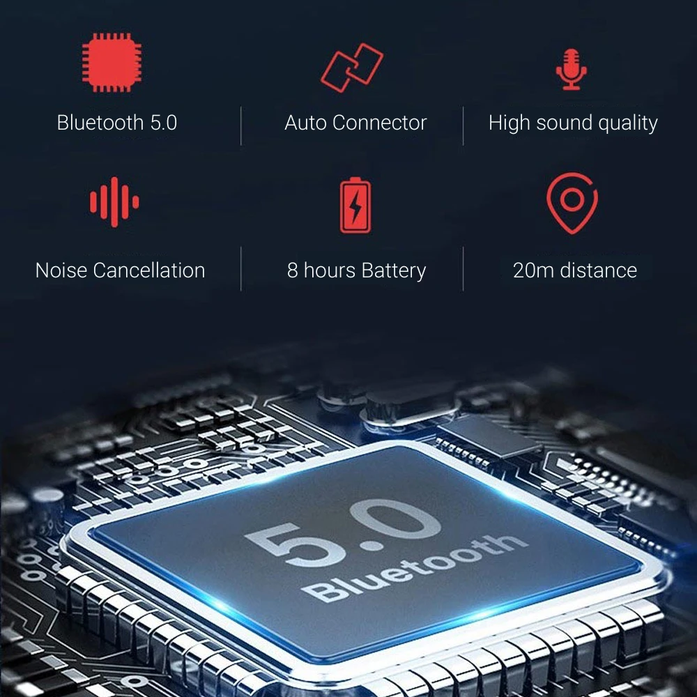 Оригинальные беспроводные наушники lenovo HE05, спортивные наушники с магнитным креплением, Bluetooth 5,0, снижение шума При звонках, 8 часов управления музыкой