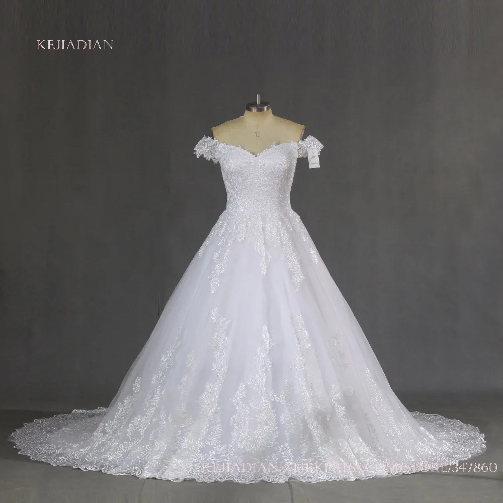 

Женское свадебное платье со шлейфом, белое фатиновое платье с открытыми плечами, модель 2021