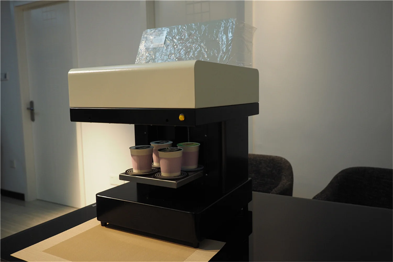 4 чашки принтер для приготовления пищи пирожных кофе машина автоматической