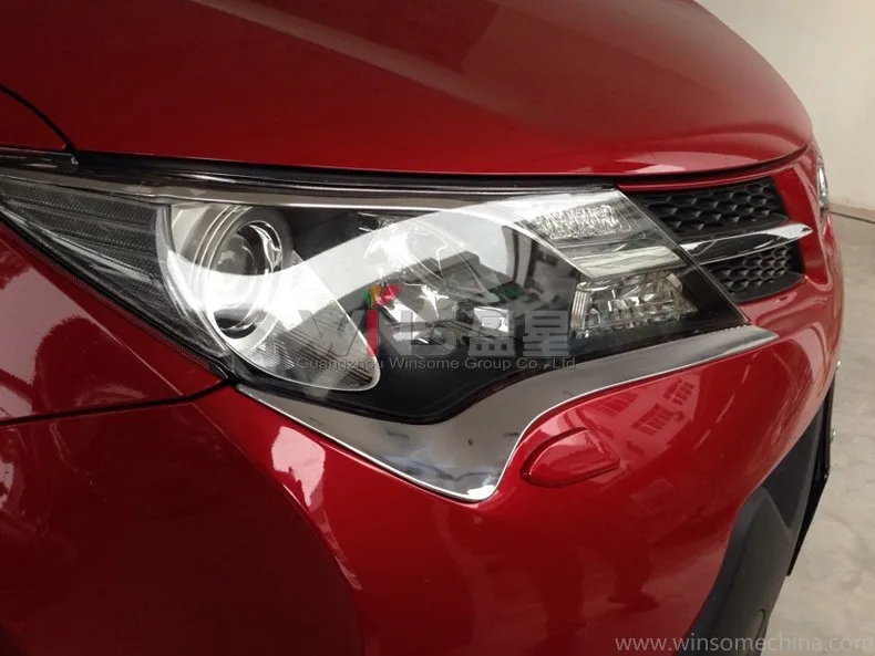 Хромированные передние и декоративные фары для Toyota RAV4 2013 2014 2015 аксессуары
