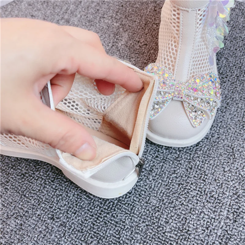 Детская обувь 2021 сезон лето осень Модная одежда для девочек с украшением в виде