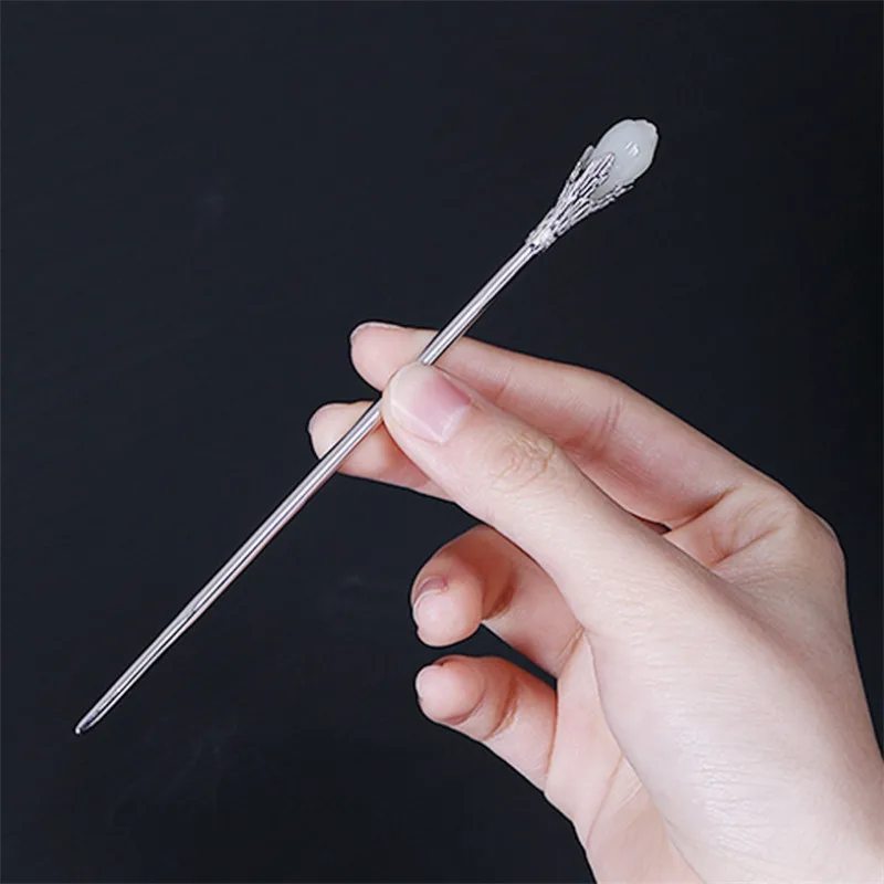 Ювелирные украшения для волос с натуральным нефритом И агатом Uglyless женщин модные