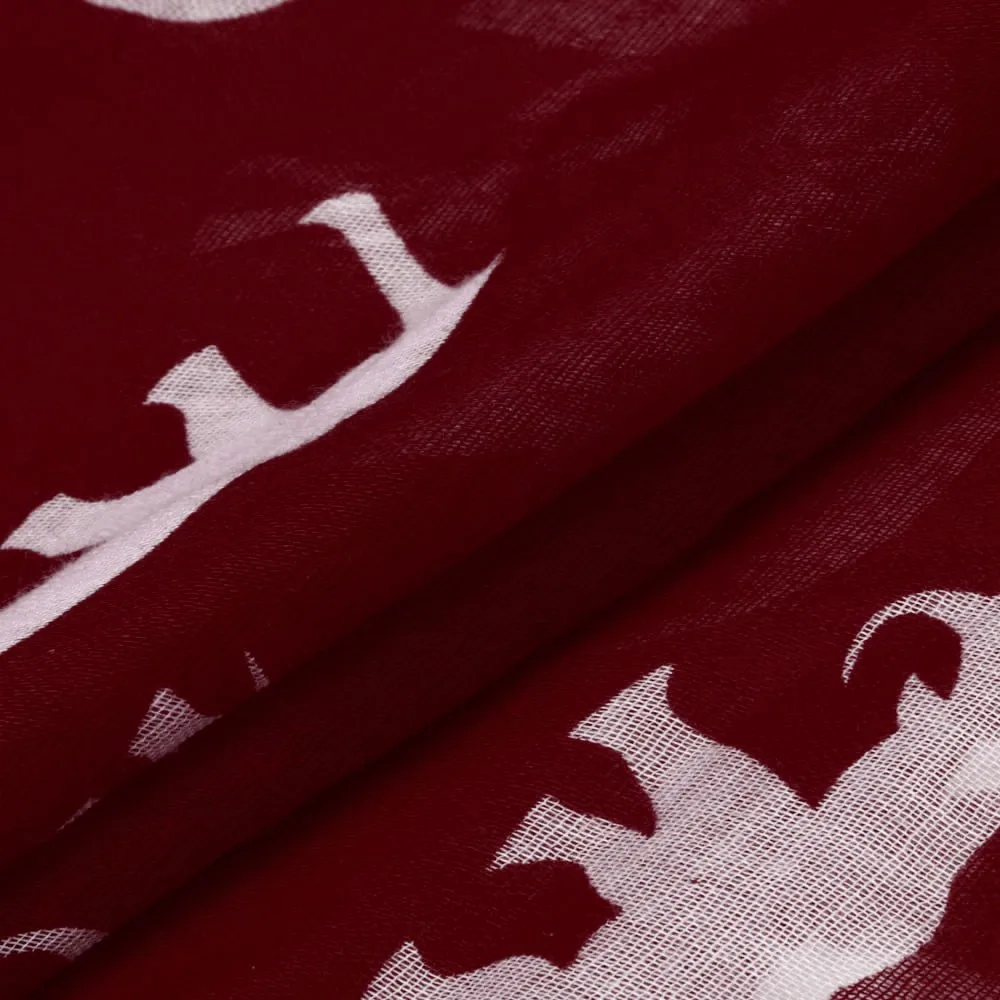 Thin Shawls Floral Print Scarf For Ladies Satin Scarf Lady Womens Long Cute Elephant Print Scarf Wraps Shawl Soft Scarves