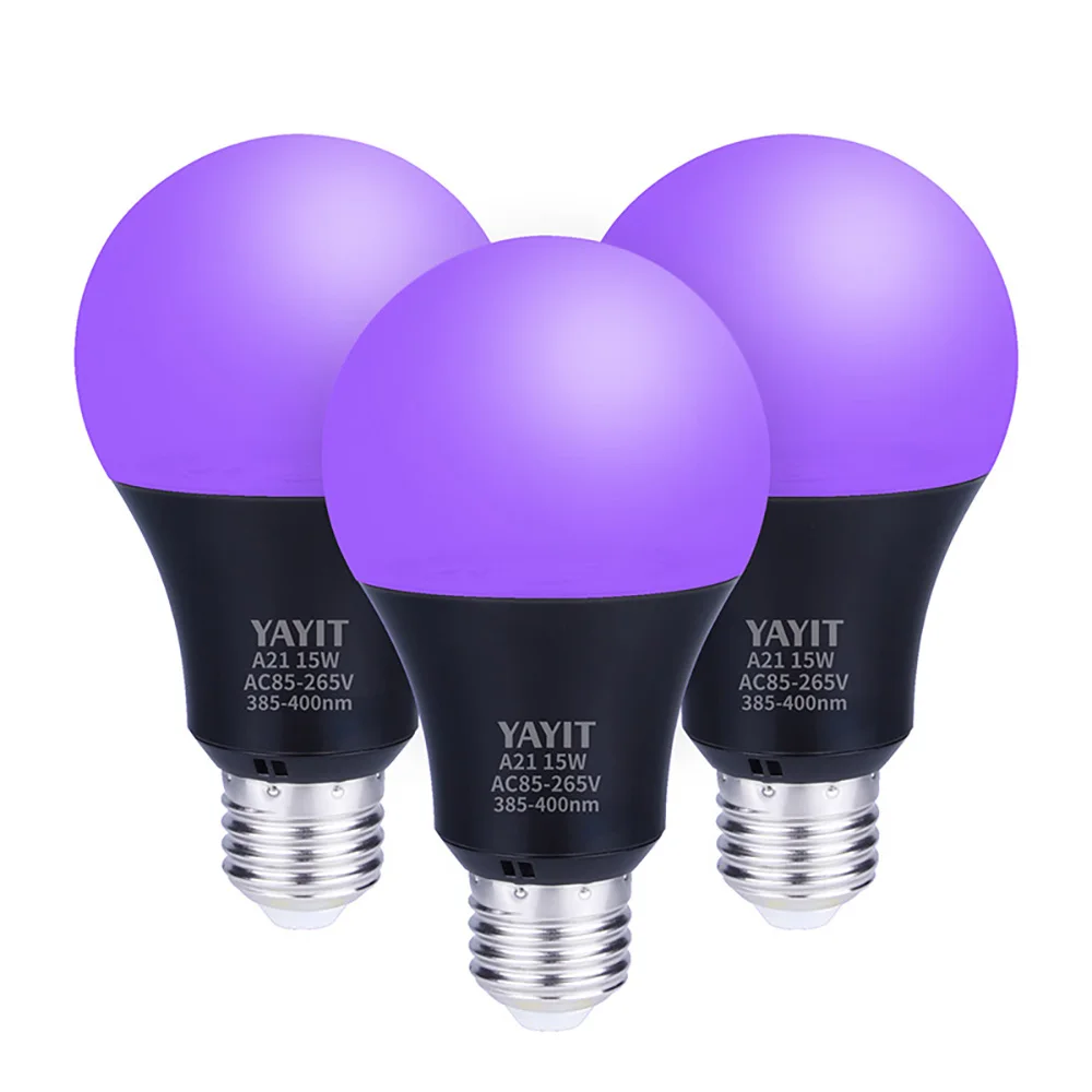 

Ультрафиолетовая флуоресцентная Лампа 15 Вт E26 110 В/220 В, светильник для украшения дома диджевечерние