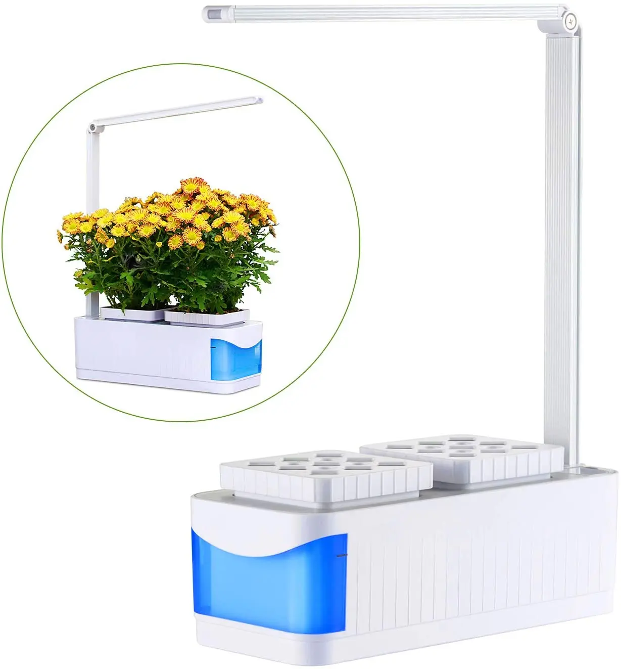 

Hydroponics Growing System Indoor Smart Herb Garden Full Spectrum LED Plant Grow Lights Auto Timer For Home Kitchen Indoor Plant