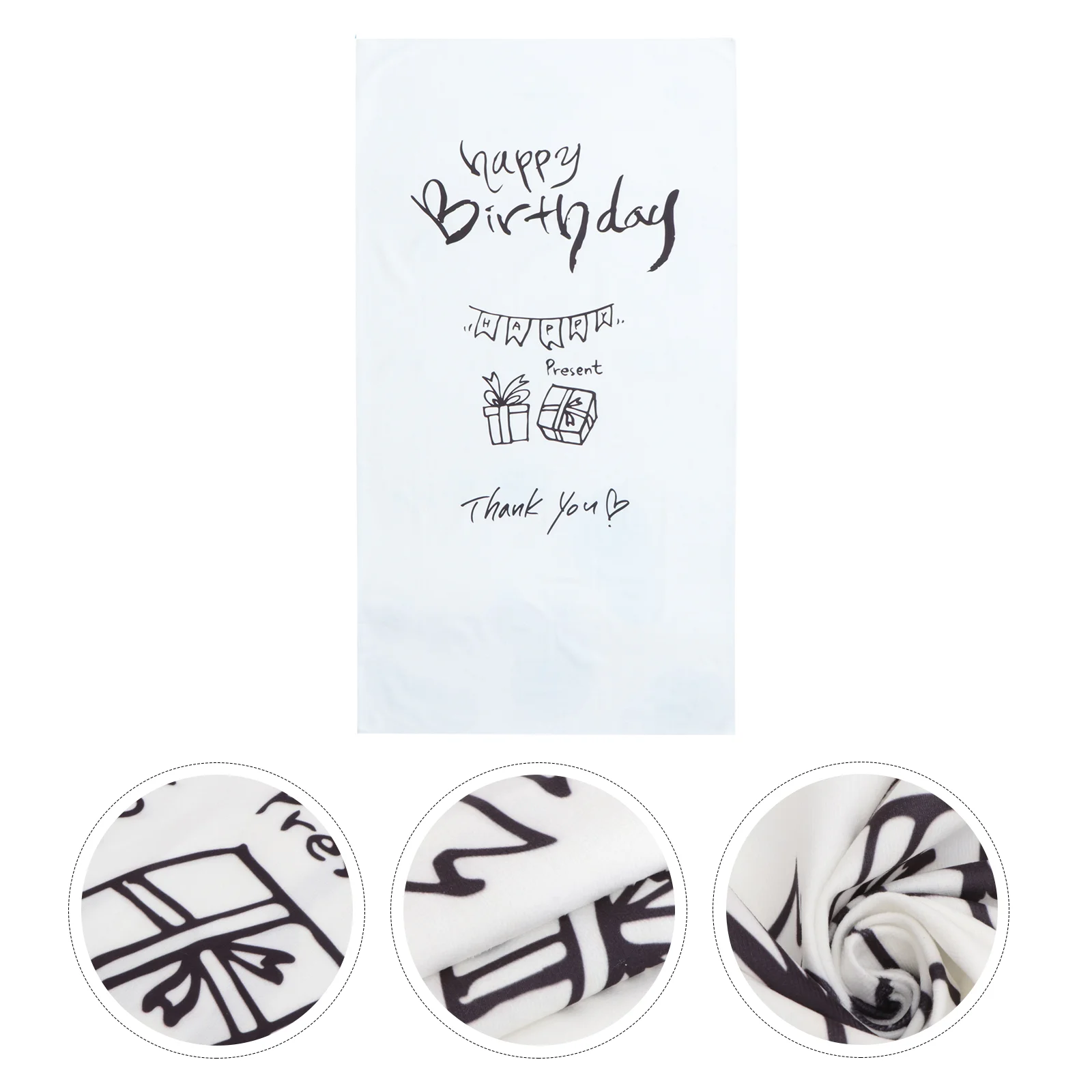 

1Pc Simple Home Wall Decor Birthday Party Canvas Photography Hanging Cloth