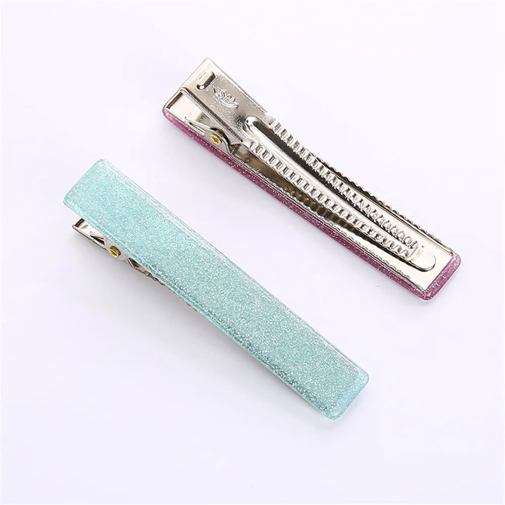 Новые модные женские блестящие заколки для волос из ацетата заколка в виде