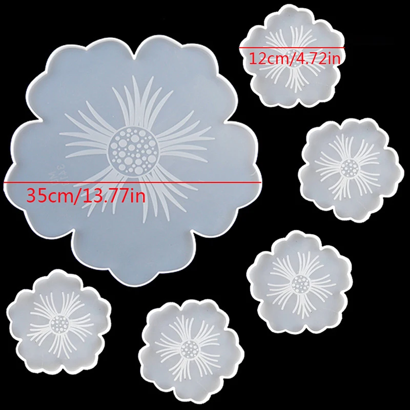 

Sakura Tea Tray Coaster Silicone Mold For DIY For Epoxy Resin Molds Jewelry Making Tools