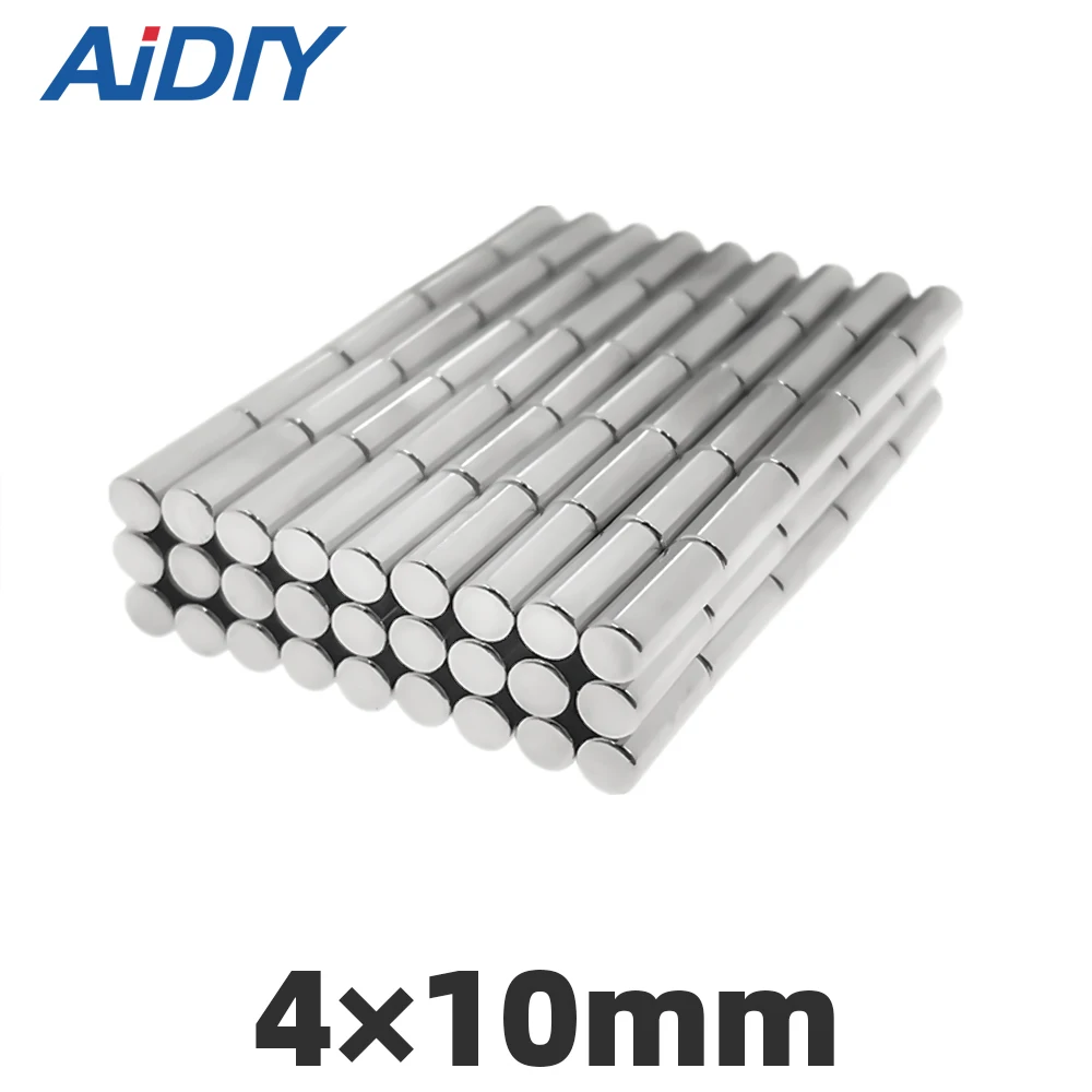AI DIY 10 шт./лот 4x10 мм N35 Неодимовый Сверхмощный магнит мини маленькие круглые