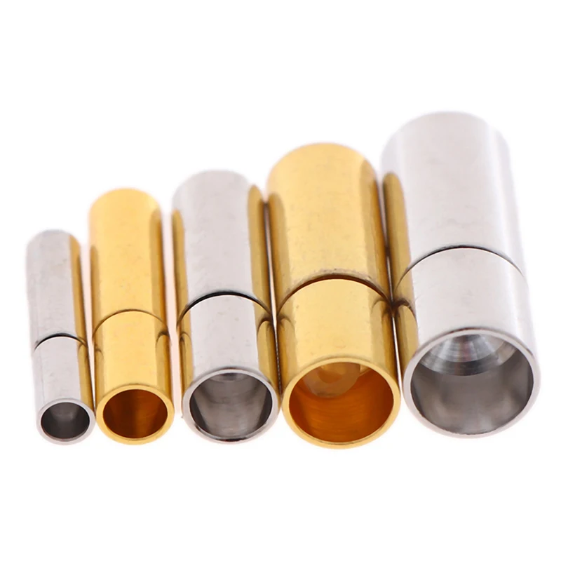 

Metal End Caps Clasps Leather Cord For DIY Jewelry Making 2/3/4/5/6mm