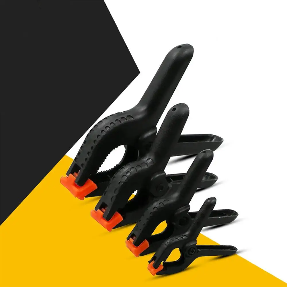 

Hard Plastic A-shape Woodworking Clip Hand Screw Clamp Fixing Clamp Pinch Cock Micro Spring Clamps Set DIY Tools Grip