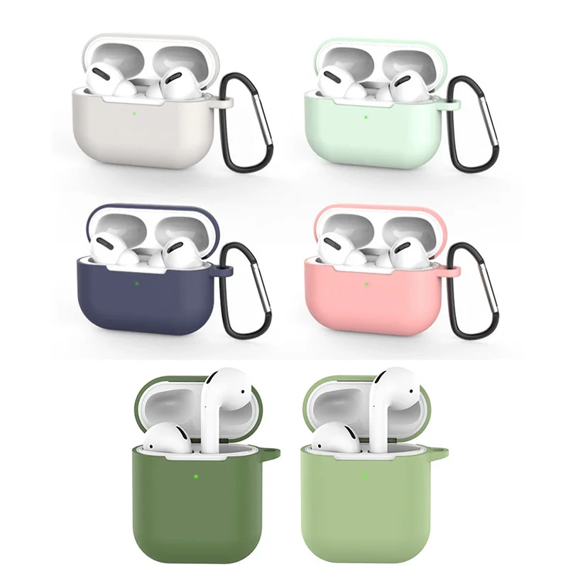 

Silicone cover for Airpods 2/1 earphone coque soft protector fundas airpods pro case Air pods covers earpods apple Airpod case