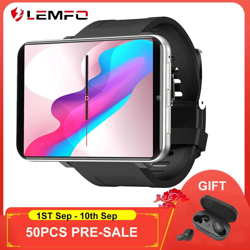 LEMT 4G Смарт часы Android 7 1 3 ГБ + 32 2 86 дюйма экран Поддержка sim карты GPS WiFi 2700 мАч большой