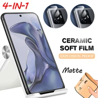 soft matte ceramic glass for xiaomi 11t pro screen protector redmi note 9 9t 10 10s 11 pro camera film redmi note 11 soft glass