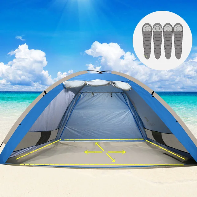 

Summer Outdoor Sunscreen Windproof Tent Pop-Up Portable Ultra-Light And Comfortable Beach Tent Sunscreen And Anti-Ultraviolet
