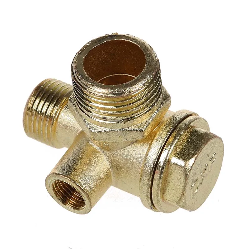 

Newest 0.35" Female Thread Tube Connector Brass Check Valve For Air Compressor