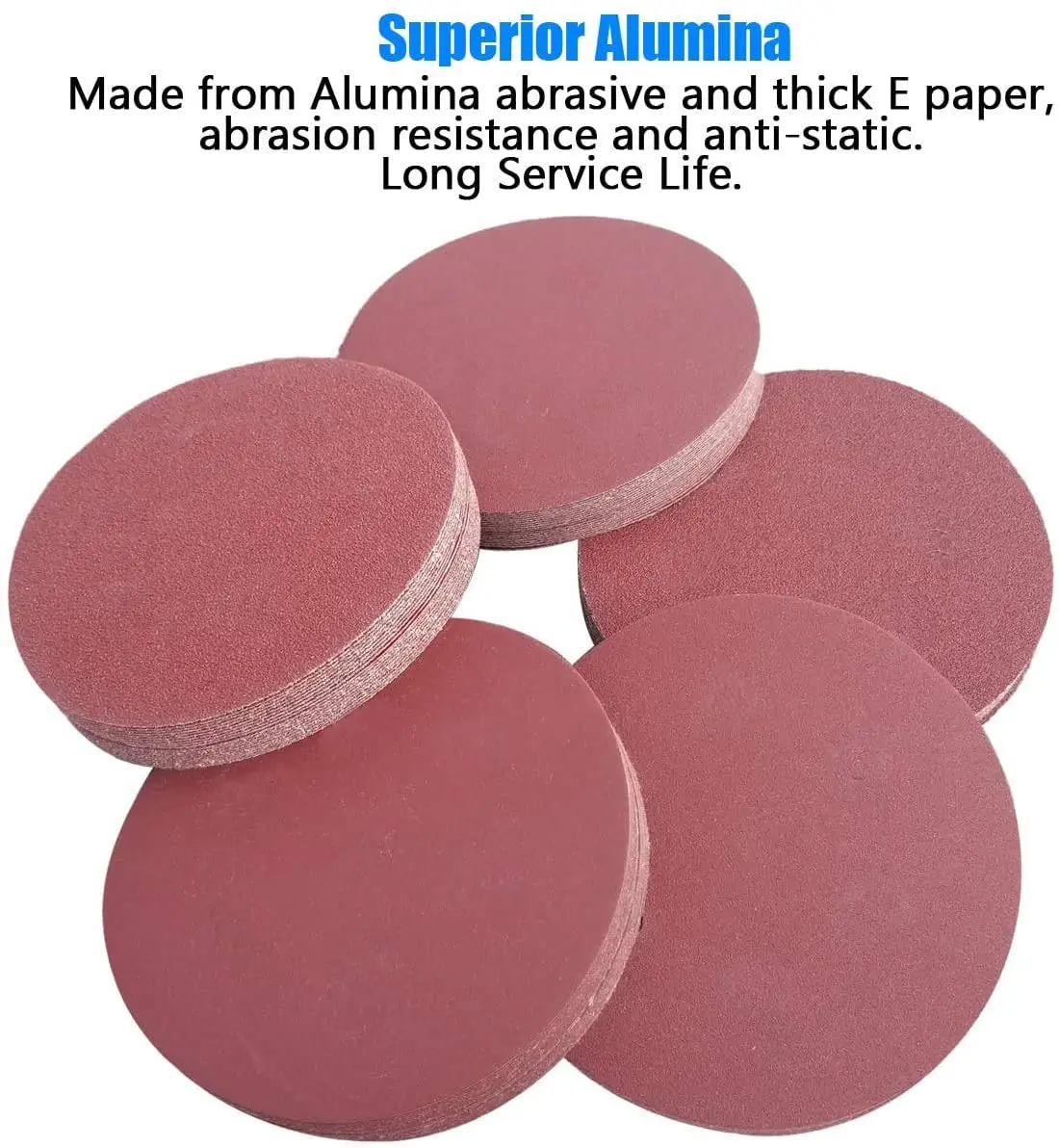 25 Pcs 5'ɶ'' PSA Sanding Discs Aluminium Oxide Self Adhesive Back Assorted Sandpaper 80 120 240 600 1000 Grits 5 Inch 6 |