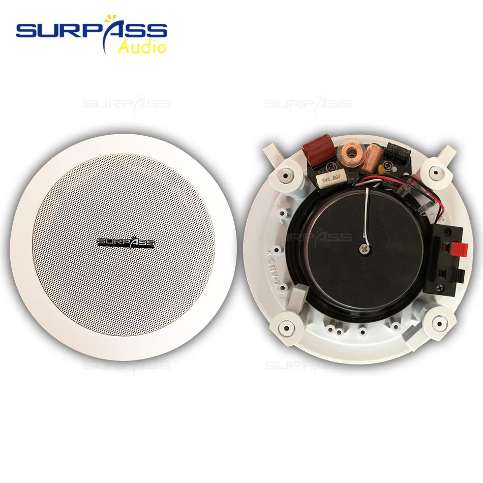 Домашний потолочный динамик 6 дюймов настенный белый цвет напольный громкий s