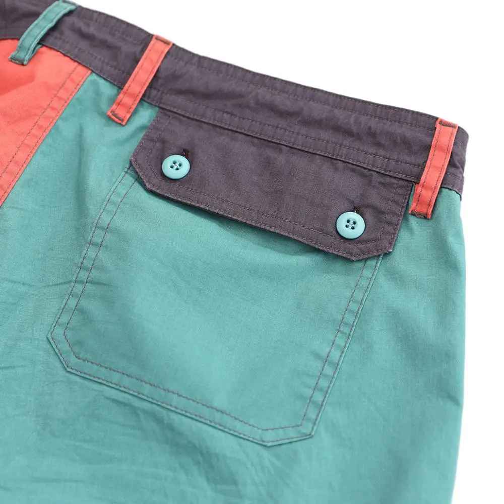 Мужские повседневные шорты SIMWOOD пляжные контрастной расцветки Лоскутные размера