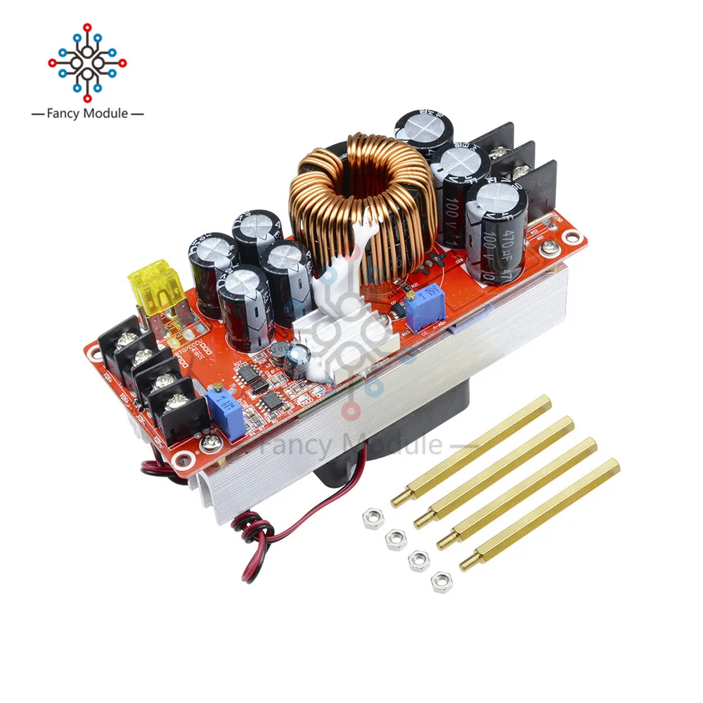 1500W 30A DC 10 60V постоянного тока до 12 90V повышающий преобразователь шаг вверх Питание