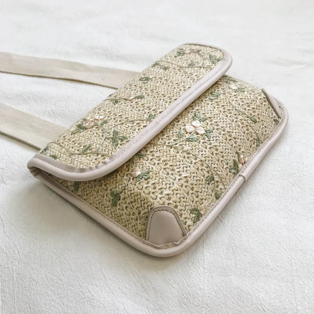 Женская сумка-мессенджер 2019 Новая модная тканая соломенная сумка на одно плечо