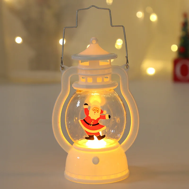 Винтажная светодиодная масляная лампа портативный Рождественский фонарь