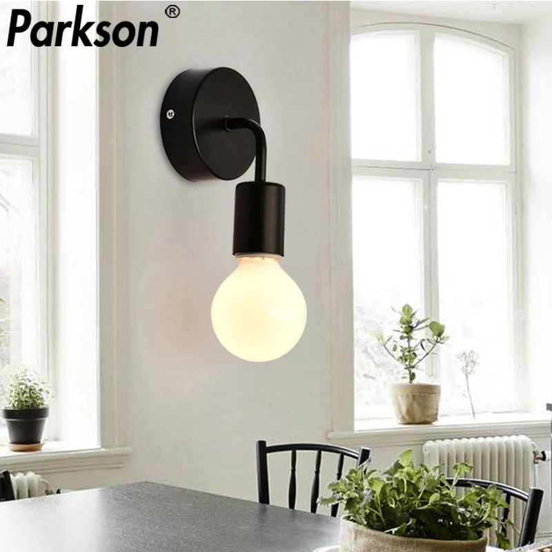 Современный настенный светильник Простой из цельного дерева для ванной комнаты