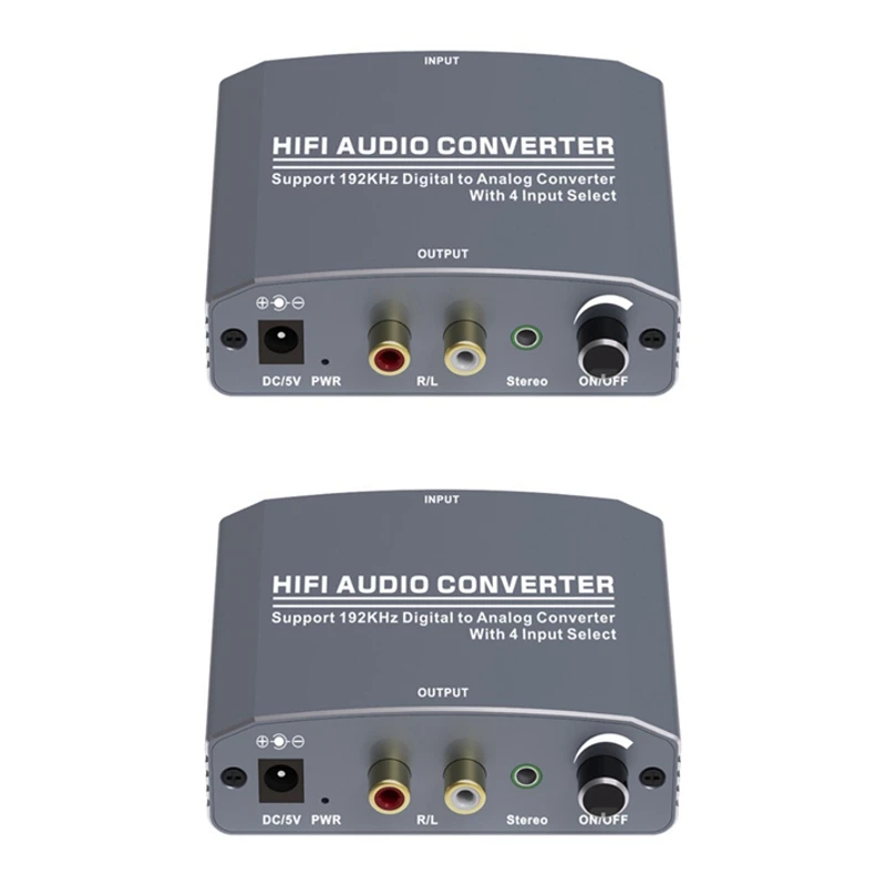 

192 кГц цифро-аналоговый преобразователь коаксиальный Оптический цифро-аналоговый аудиопреобразователь HIFI аудиопреобразователь
