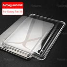 Противоударный прозрачный чехол-подушка безопасности для Samsung Galaxy Tab S7 Plus T970 T976B S 7 FE T730 T736B S7plus S7fe силиконовый чехол для планшета