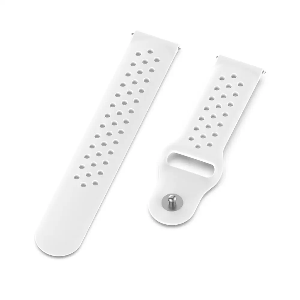 White Ремешок на запястье для Xiaomi Huami Amazfit Bip lite/GTR 42 мм ремешок для часов samsung Active/42 сменный силиконовый ремешок для часов Easy fit - Цвет ремешка: White