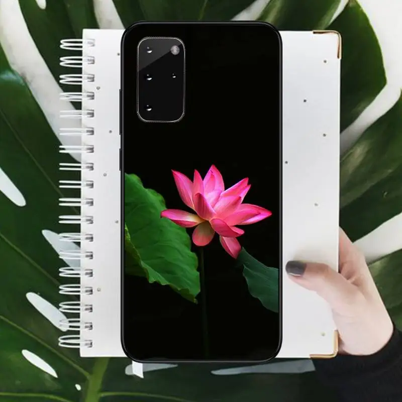 

Lotus Flowers pattern Phone Case For Samsung galaxy S 9 10 20 A 10 21 30 31 40 50 51 71 s note 20 j 4 2018 plus