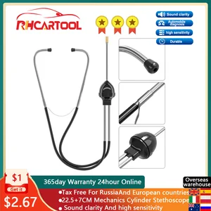 22,5 + 7 см механика стетоскоп для автомобильных цилиндров блок двигателя автомобиля диагностический автомобильный слуховой инструмент анти-Шокированный прочный хромированная сталь