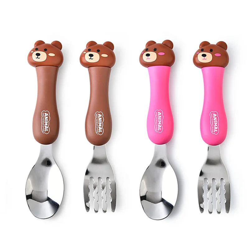 Набор посуды для кормления детей Мультяшные столовые приборы Детская столовая