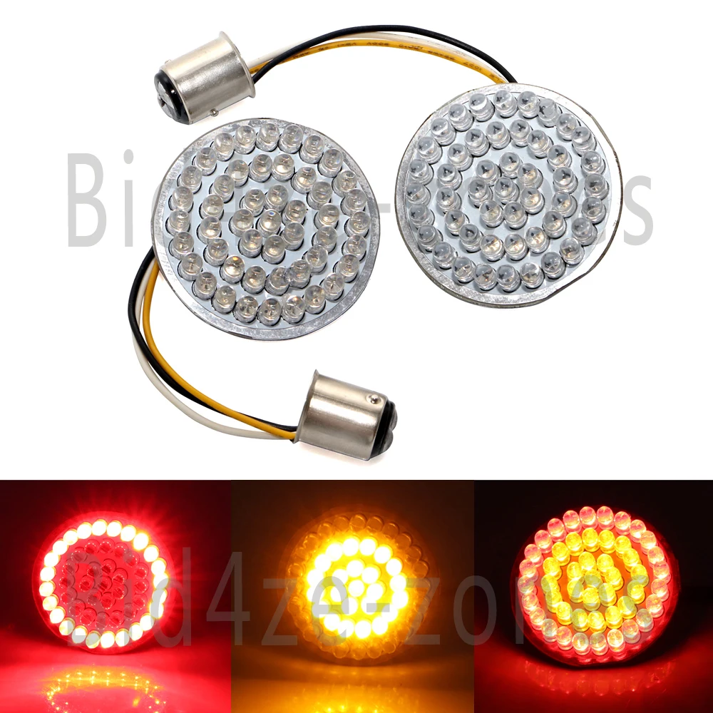 2 &quotдвойной Цвет желтый/красный светодиодный поворотник Кластерные лампы