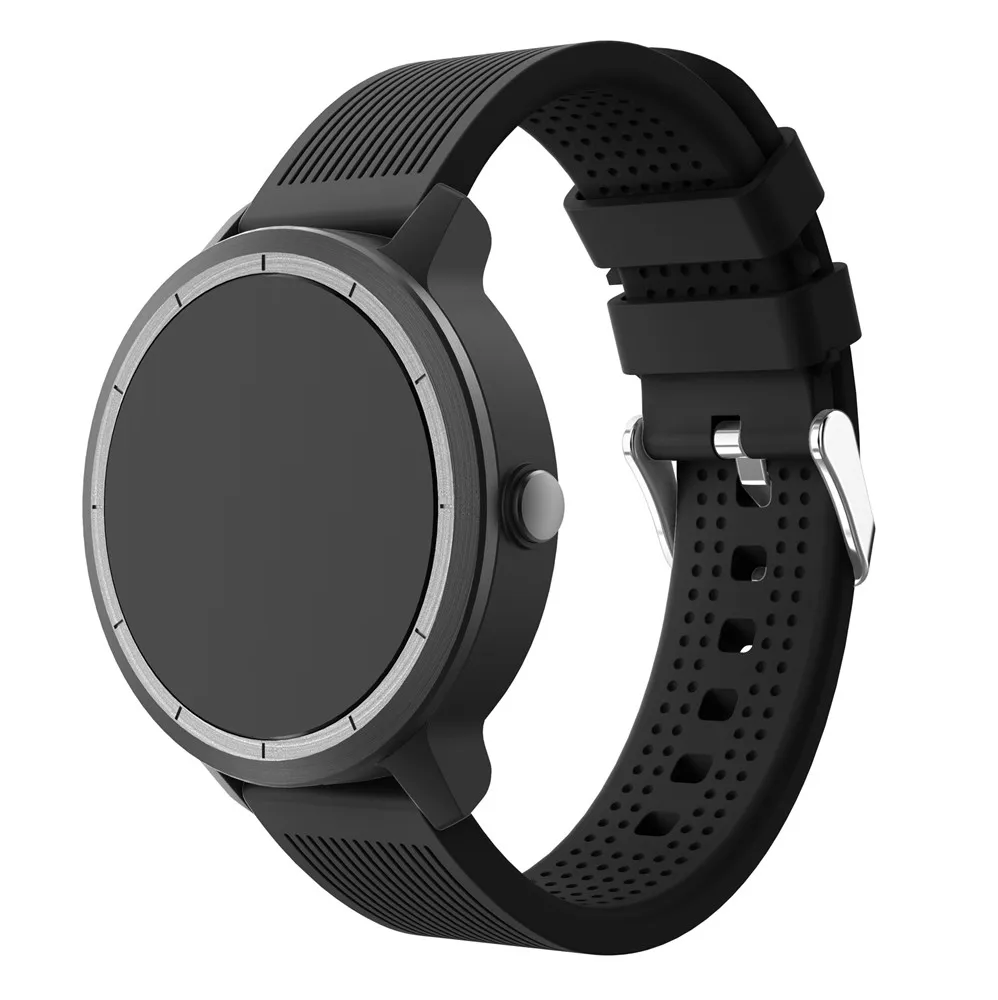 Soft Silicone Replacement smart watch Strap for Garmin vivoactive3 vivomove HR Smart Wristband Samsung Galaxy Watch Active band | Наручные