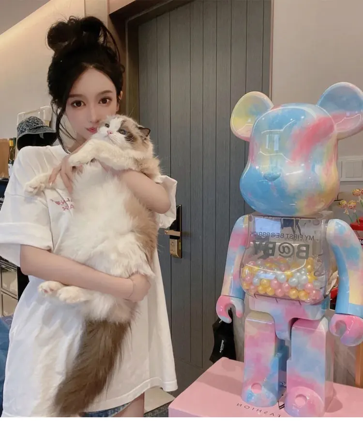 Bearbrick искусственное украшение порошок Макао UM яичный цвета зефира шоколад Qianqiu |
