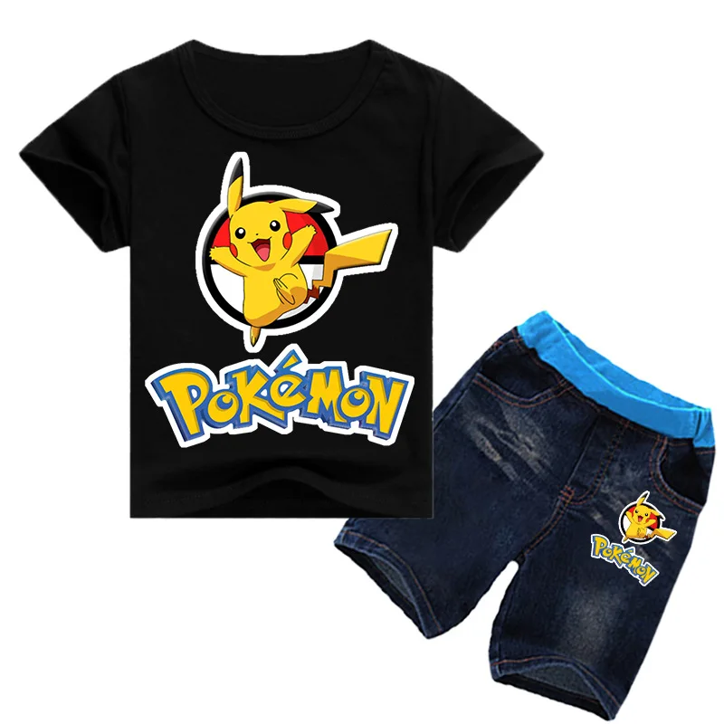 Подарок на день рождения детская одежда хлопковые летние топы с принтом PIKA для