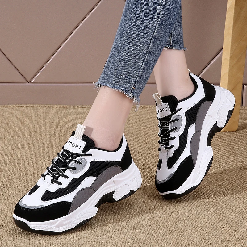 

Fashion Women Old Dad Sneakers Summer Thick Bottom Woman Sport Shoes Outdoor Walking Footwear Female Lightweight Casual Trainers