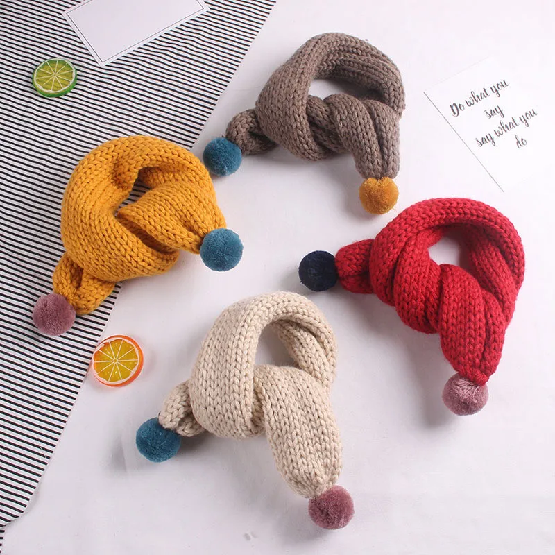 

Clearance Sale Kids Cute Scarves Boys Girls Lovely Warmer Neck Collar Autumn Winter Thicken Thermal Scarves Apparel Accessories