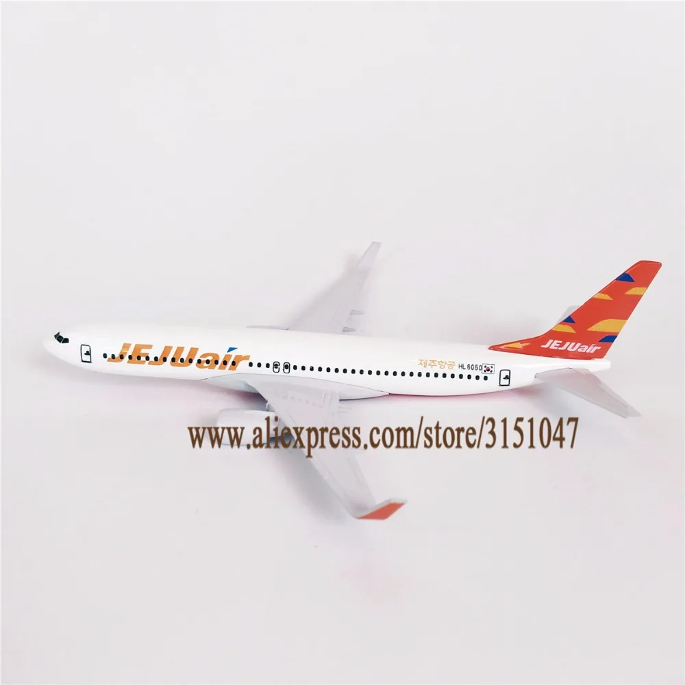 

16cm Korean JEJU Air Airlines Boeing 737 B737-800 Plane Model Alloy Metal Diecast Model Airplane Aircraft Airways Kids Gift