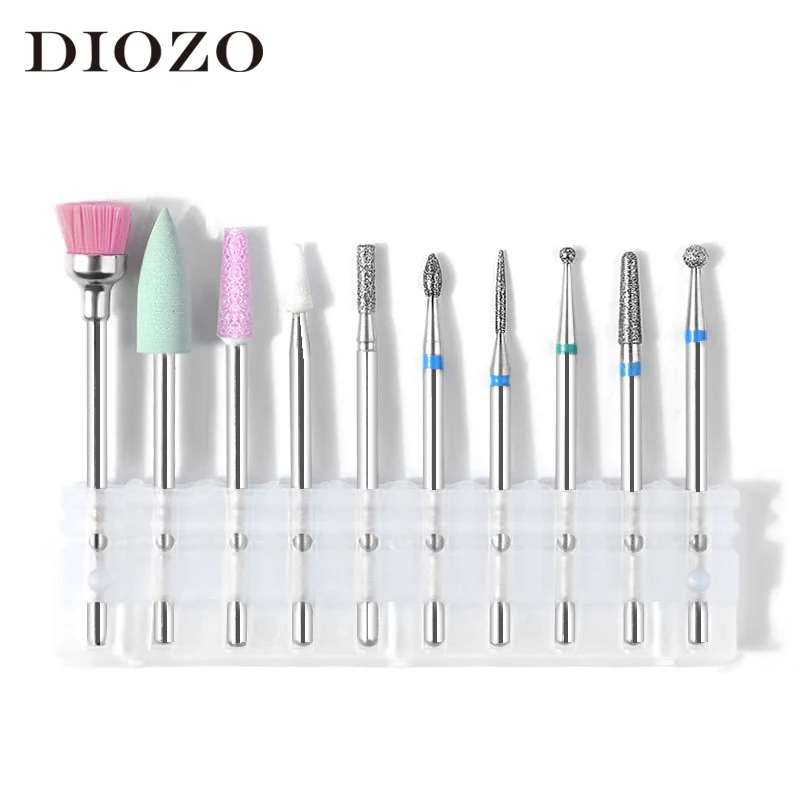 10 шт. сверло для ногтей из вольфрамовой стали карбидный набор инструментов