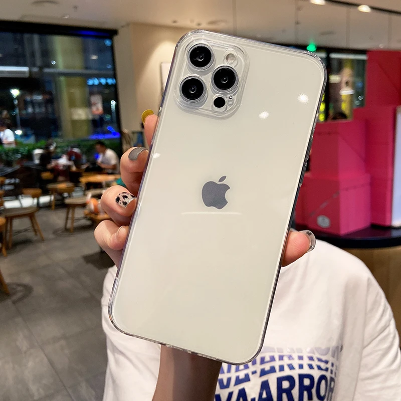 

Clear Phone Case For iPhone 13 12 11 Pro Max Case Silicone Soft Cover For iPhone 8 7 6 6S Plus XR X XS Max SE 2020 Mini Coque