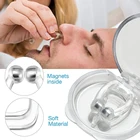 2 шт.  2 коробки силиконовый магнитный зажим для носа с защитой от храпа, эффективное решение для остановки храпа, облегчение храпа, хорошее средство для сна