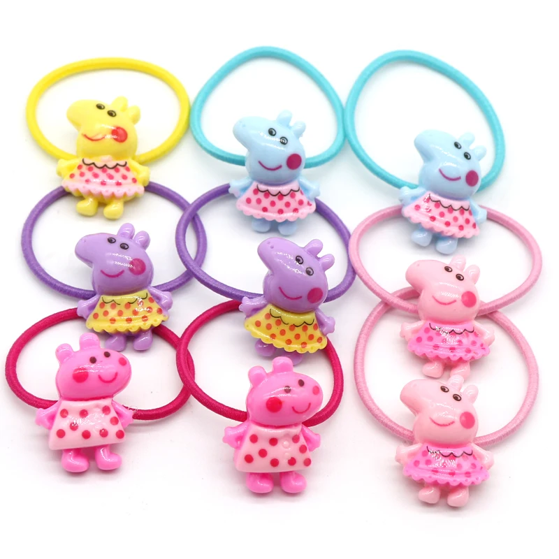 12 шт., hello kitty, эластичные резинки для волос, заколки для волос, для девочек, конский хвост, резинки, милые резинки для волос, резинки, резинки, аксессуары для волос