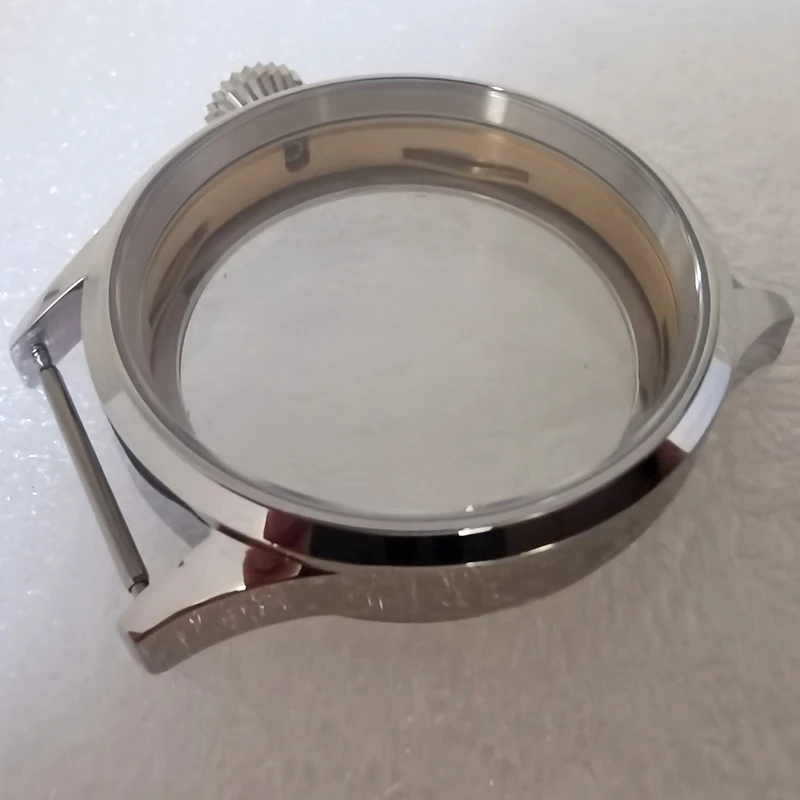 

43MM Stainless Steel Case Polished for ETA 6497/6498/ST3600/ST3620 Manual Winding Movement Watch Accessories