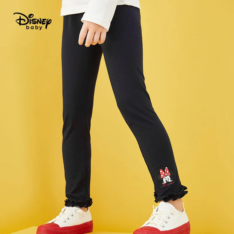 

Оригинальные леггинсы для девочек Disney, одежда на весну и осень, детская одежда в иностранном стиле, модные милые брюки с Минни DB031AF01