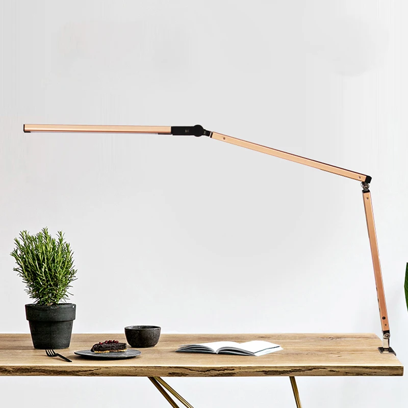 

Hot Swing Arm LED Desk Lamp with Clamp Dimmable Table Light for Study Reading Work Office FQ-ing
