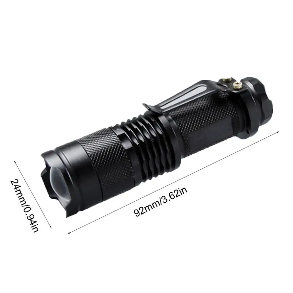 Brightes Mini L2 светодиодный светильник для вспышки Q5 T6 фонарь с регулируемым фокусом