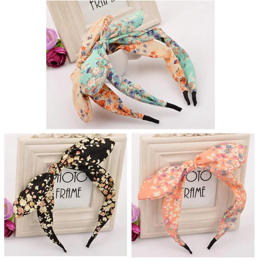 10 шт лента для волос разноцветный галстук-бабочка Цветочная повязка на голову